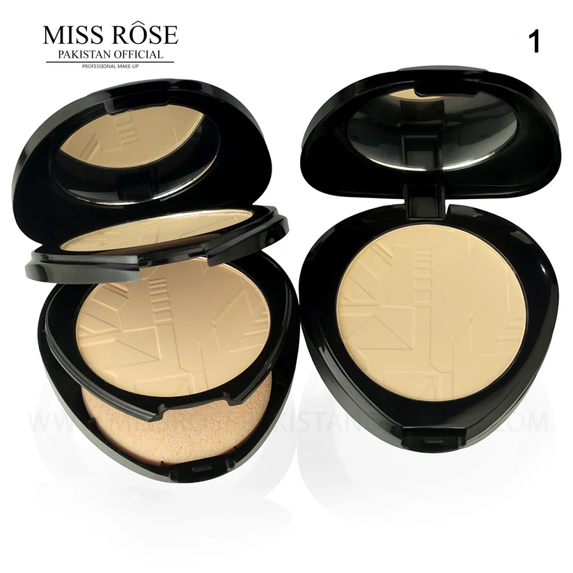 Missrose Bright Black Triangle Double Layer compact Powder