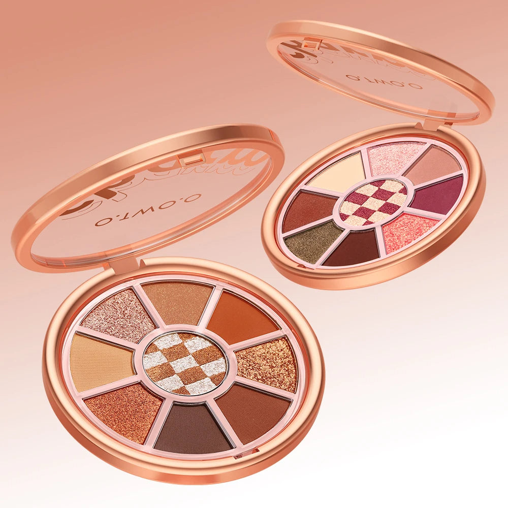 O.Two.O 9 Color Round Shape Waterproof Eyeshadow Palette - Image 3